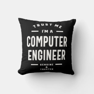 Computer Engineer Work Job Title Gift Throw Pillow