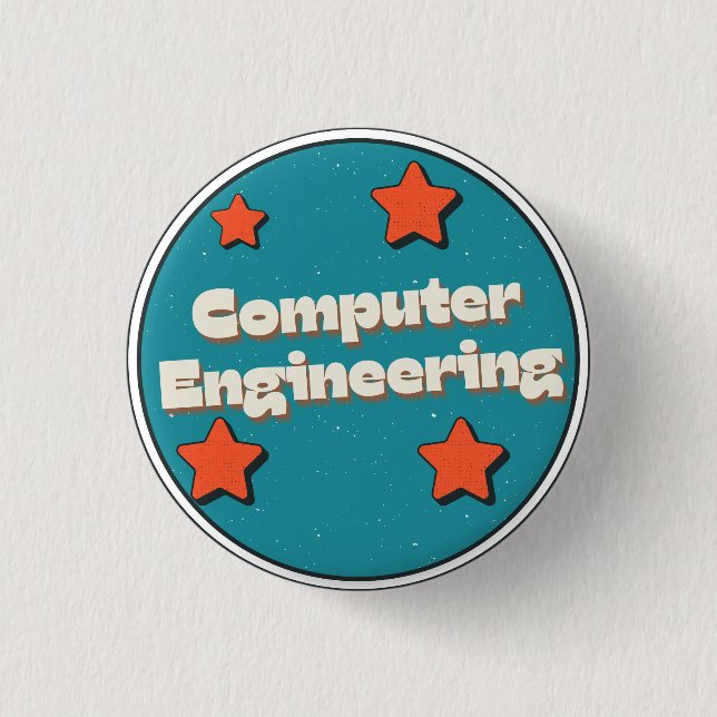 Computer Engineering 1 Inch Round Button (Front)