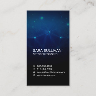 Computer Engineering Technical Light Circuits Business Card