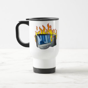 Computer Fire Travel/Commuter Mug
