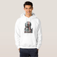 Computer Fried Skull Head, Mens White Hoodie