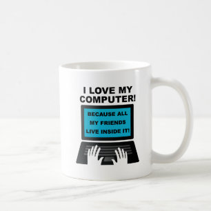 Computer Friends Funny Mug