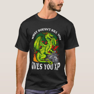 Computer Gaming Dragon Gamer Xp Quote Rpg Player G T-Shirt