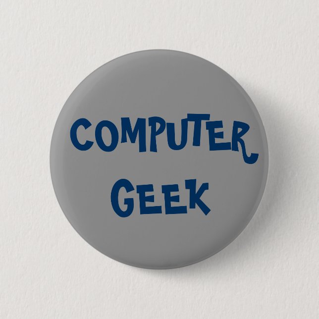 Computer Geek 2 Inch Round Button (Front)