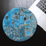 Computer Geek Circuit Board Blue Paper Plate<br><div class="desc">Are you looking for gifts for computer geeks? This one is for the Geek in all of us.  Computer Geek Circuit Board</div>