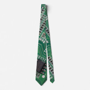 Computer Geek Circuit Tie