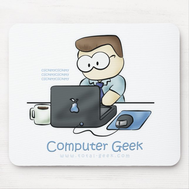 computer geek mouse pad (Front)