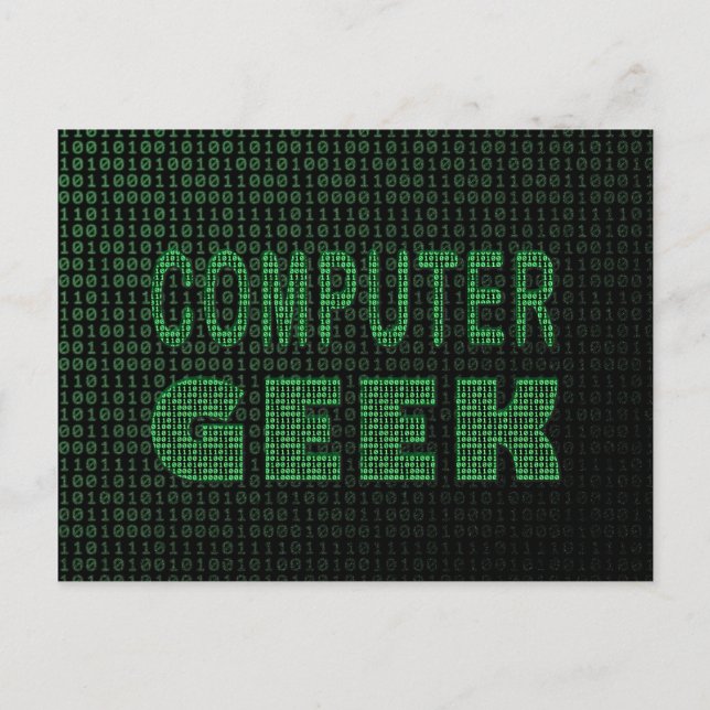 Computer Geek Postcard (Front)