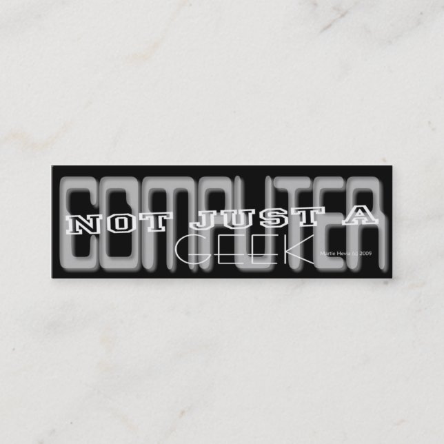 Computer Geek - Social Media Personal Card (Front)