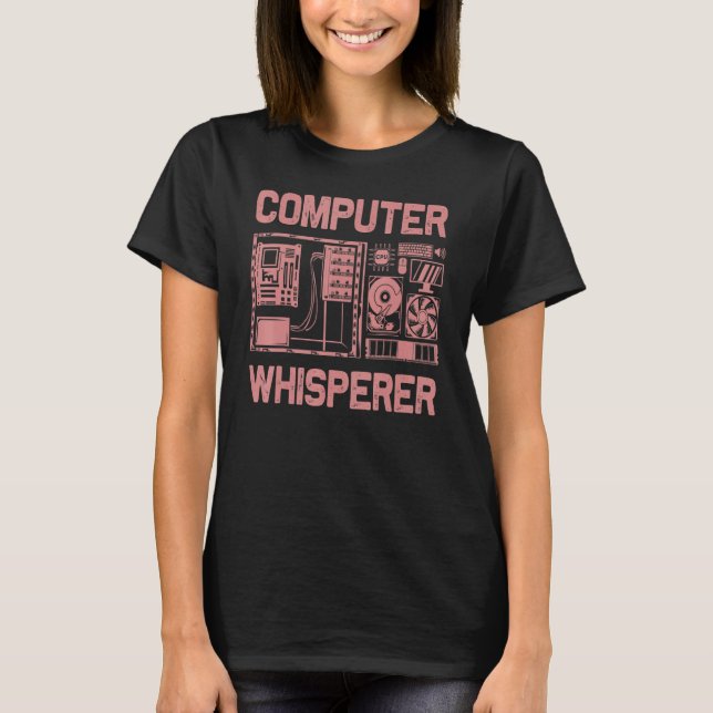 Computer Geek Tech Nerd Men Women Cool Support _8 T-Shirt (Front)