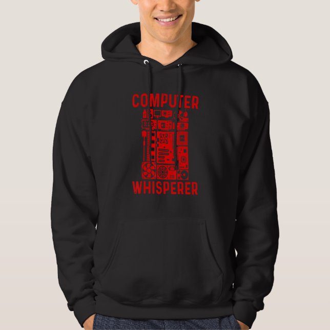 Computer Geek Tech Nerd Men Women Cool Support _9 Hoodie (Front)