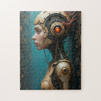 Computer Girl Mechanical Body Jigsaw Puzzle