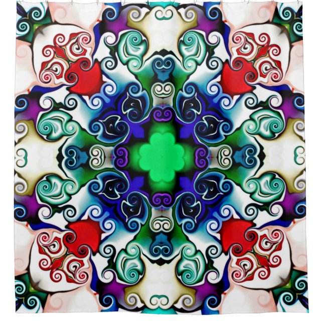 Computer graphics. Illustration of an abstract flo (Front)