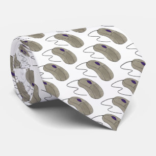 Computer Grey Mouse Tech Nerd Click Technology Tie