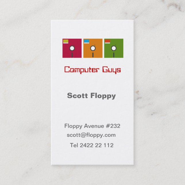 Computer Guy Business Card (Front)