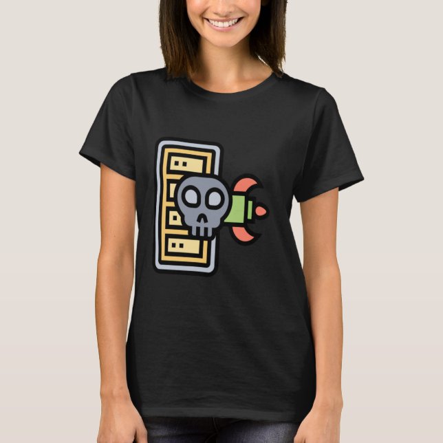 Computer Hacker Cyber Security Professional DDOS T-Shirt (Front)