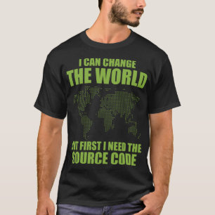 Computer Hacker Funny Source Code Cybersecurity T-Shirt