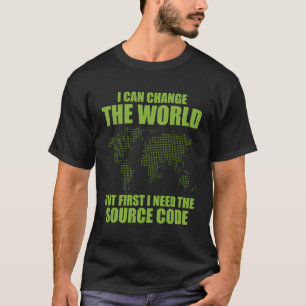 Computer Hacker Funny Source Code Cybersecurity T-Shirt