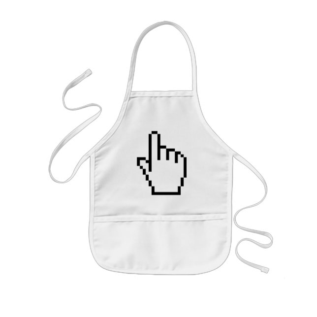 COMPUTER HAND POINTER / MOUSE CURSOR KIDS APRON (Front)