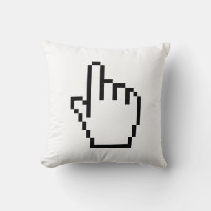 COMPUTER HAND POINTER / MOUSE CURSOR THROW PILLOW