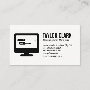 Computer Hardware Business Card