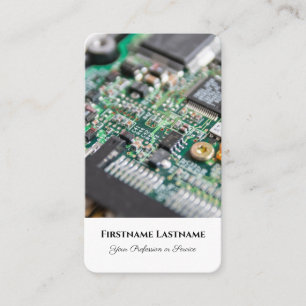 Computer hardware expert circuit board storage business card