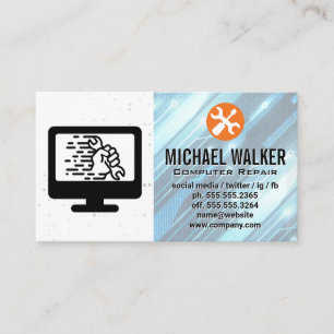 Computer Hardware Tech Support Hand Tools Business Card