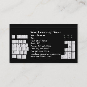 Computer Hi-Tech Business Card (dark multiple)