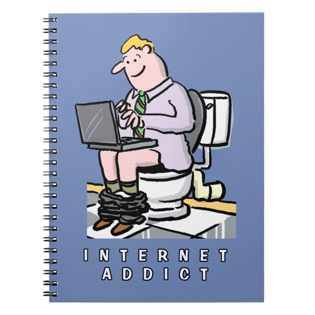 Computer, Internet and Social Media Addiction Notebook (Front)