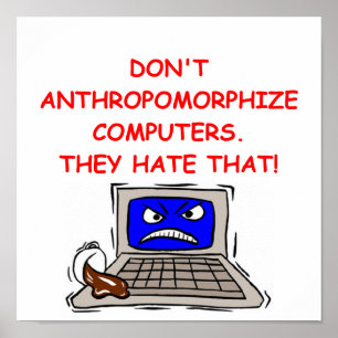 computer joke poster