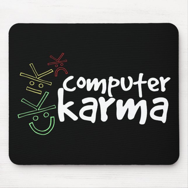 Computer Karma Mouse Pad (Front)