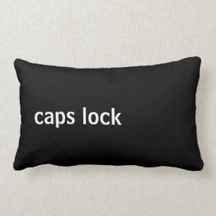 Computer Keyboard Button (caps lock) Lumbar Pillow