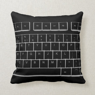 computer keyboard throw pillow