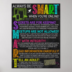 Computer Lab Rules Poster