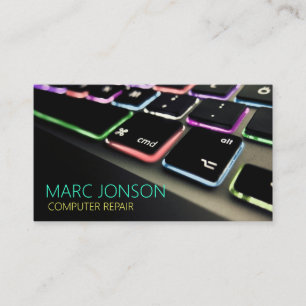 Computer, Laptop, PC, Repair, Business Card
