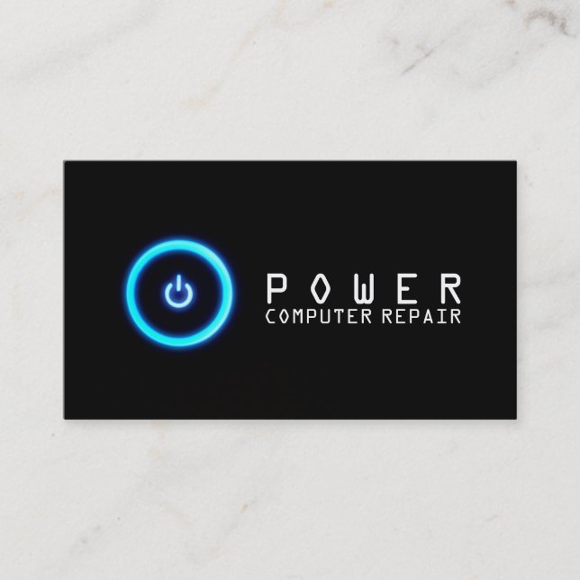 Computer, Laptop, PC Repair Business Card (Front)