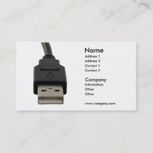 Computer lead business card