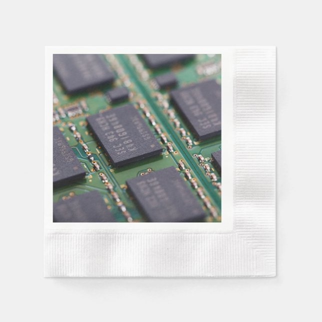 Computer Memory Chips Napkin (Front)