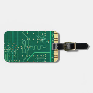 Computer memory plate luggage tag