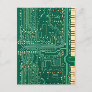 Computer memory plate postcard