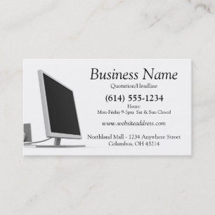 Computer Monitor Business Card Design 2