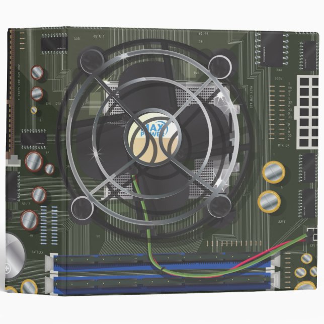 Computer Motherboard Binder (Front/Spine)