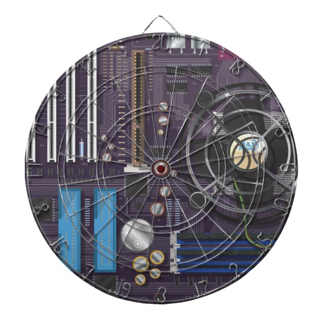 Computer Motherboard Dartboard (Front)