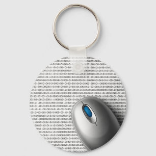 Computer mouse keychain