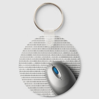 Computer mouse keychain