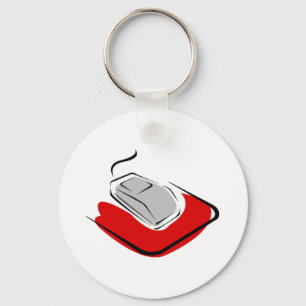Computer Mouse Keychain