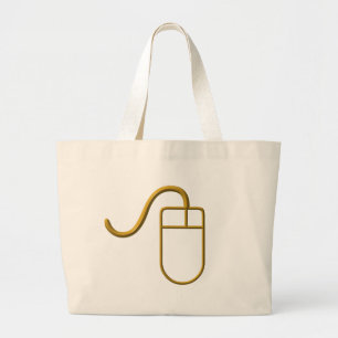 Computer Mouse Large Tote Bag