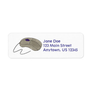 Computer Mouse Tech Techie Return Address Labels