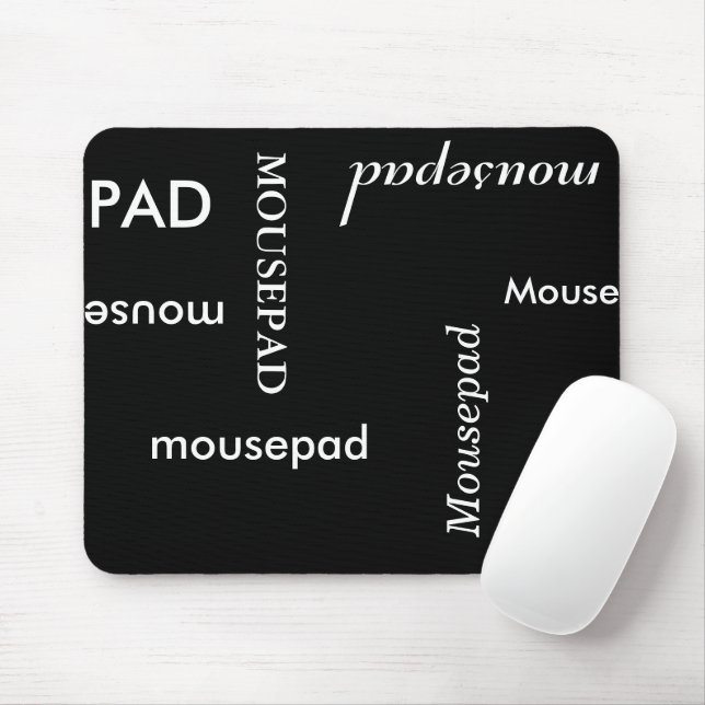 Computer - Mousepad B/W (With Mouse)