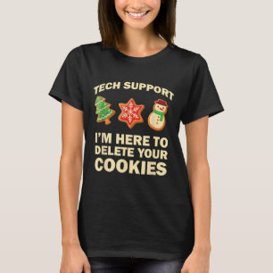 Computer Nerd Funny Christmas Designs Men's Black  T-Shirt